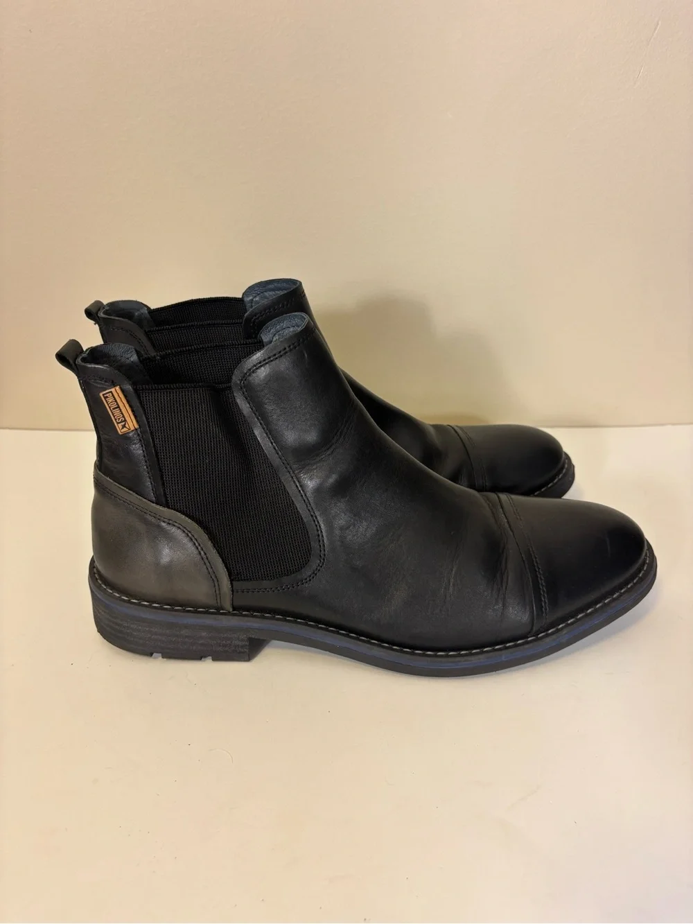 PIKOLINOS Men's Black & Grey Leather Chukka Chelsea Boots Size 45 = 11.5-12